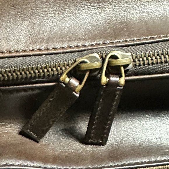 Gucci Tote GG Biege Tan Leather Brown Shoulder Bag Braided Handle - Picture 11 of 16